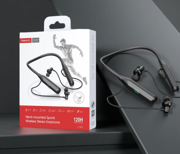 Tranyco Neck-Mounted Sports Wireless Stereo Earphone (T-M28)